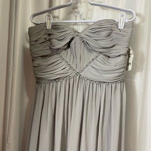 GEORGINA CHAPMAN STRAPLESS SIZE 12 MAXI DRESS WITH BLING